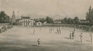 A Cricket Match by English School