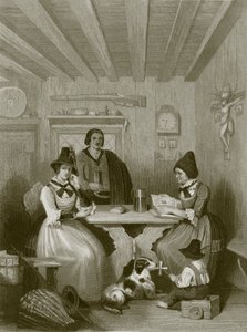 A Family Scene in the Tyrol by English School