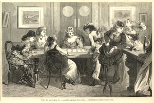 A fashionable female faro bank by English School