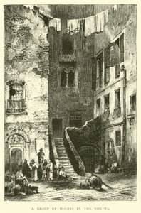 A group of houses in the Ghetto by English School