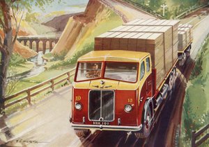 A lorry thunders down to London with its load