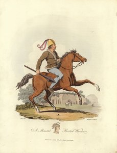A mounted British warrior