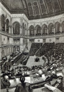 A night sitting in the Italian Chamber of Deputies, from 