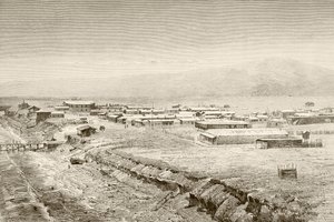 A Nineteenth Century Overall View of Mejillones, Chile by English School