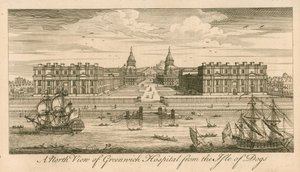 A North View of Greenwich Hospital, London, from the Isle of Dogs
