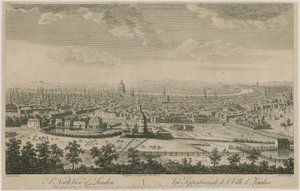 North View of London from Pentonville Hill by English School