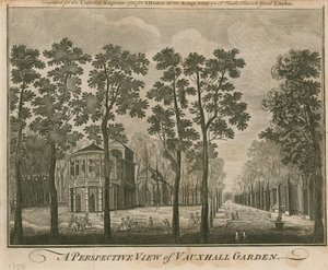 A Perspective View of Vauxhall Garden, London by English School