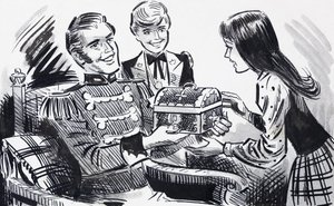 A Present from a Soldier by English School
