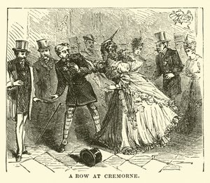 A Row at Cremorne by English School