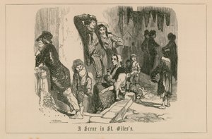 A scene in St Giles