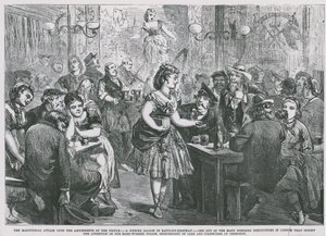 A singing saloon in Ratcliff Highway by English School