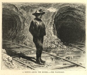 A sketch among the miners - The Watch-Boy by English School