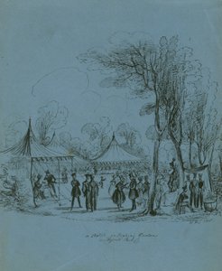 A sketch in Jenkins Gardens, Regents Park, London by English School