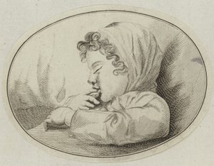 A Sleeping Child by English School