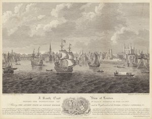 A South East View of London by English School