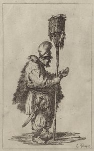 A Travelling Rat Catcher with the Tools of His Trade