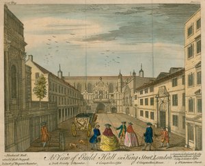 A View of the Guildhall in King Street, London