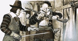 A Warning from the Maid Sent King Charles II Hurrying to His Secret Hiding Place