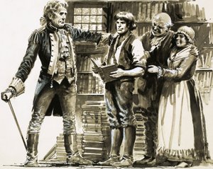 A Wealthy Neighbour Sees Samuel Johnson Working in a Bookshop by English School