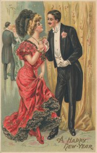 A well-dressed couple attending a party by English School