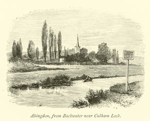 Abingdon, from Backwater near Culham Lock by English School