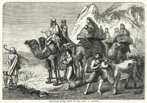Abraham Going Forth to the Land of Canaan by English School