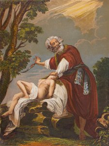 Abraham Offering Up His Son Isaac for Sacrifice