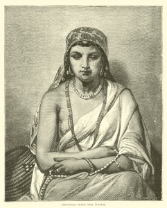 Abyssinian slave girl, Galla by English School