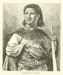 Abyssinian Soldier by English School