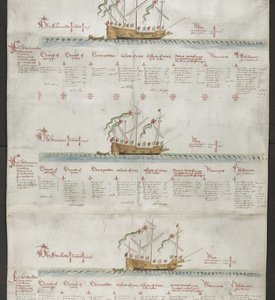 The galleass The Unicorn, and The Swallow, from 