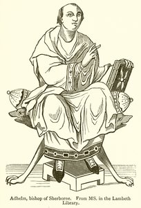 Adhelm, Bishop of Sherborne by English School