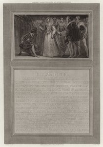 Admiral Drake knighted by Queen Elizabeth by English School