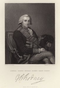 Admiral George Brydges Rodney by English School