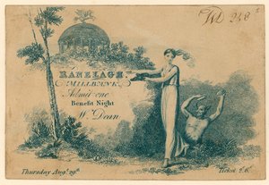 Admission ticket to Ranelagh Gardens, Millbank, London by English School