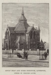 Adult Deaf and Dumb Institute, Liverpool, Opened by Princess Louise by English School