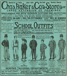 Advert for Chas Baker & Co