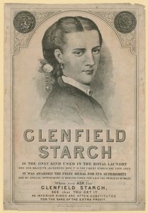 Advert for Clenfield Starch by English School
