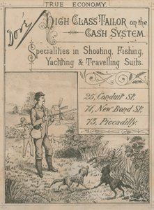 Advert for Dore, High Class Tailor