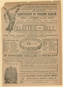 Advert for Electric Body Belt by English School