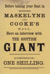 Advert for Messrs Maskelyne and Cooke