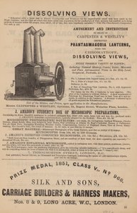 Advert for Phantasmagoria Lanterns