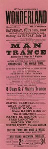 Advert for Wonderland, Whitechapel Road, London