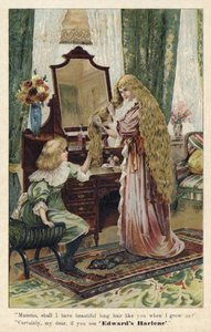 Advertisement for Edwards Harlene Hair Producer and Restorer by English School
