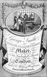 Advertisement for George Smith, Taylor and Ladies Habit Maker