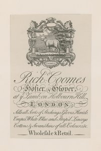 Advertisement for Richard Coomes