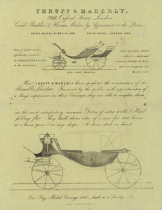 Advertisement for Thrupp & Maberley Coach Builders and Harness Makers
