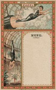 Advertisement for Zazel the Human Cannonball