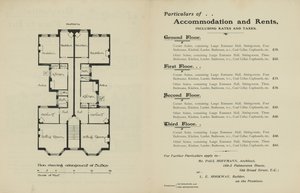 Advertisement for residential flats to let by English School