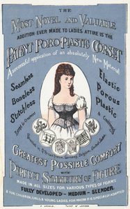 Advertisement for the Patent Poro-Plastic Corset