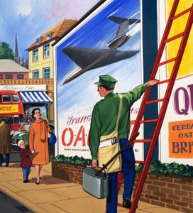 Advertising Bill Poster by English School
